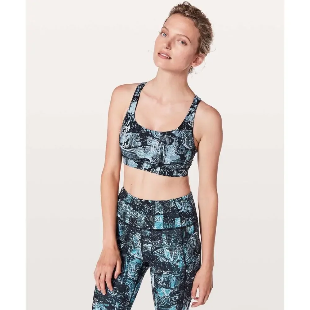 Lululemon Energy Bra (Eternal Wave Starlight Black) - Size 6
